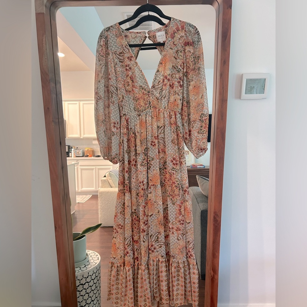 Misa Plunge Maxi Dress